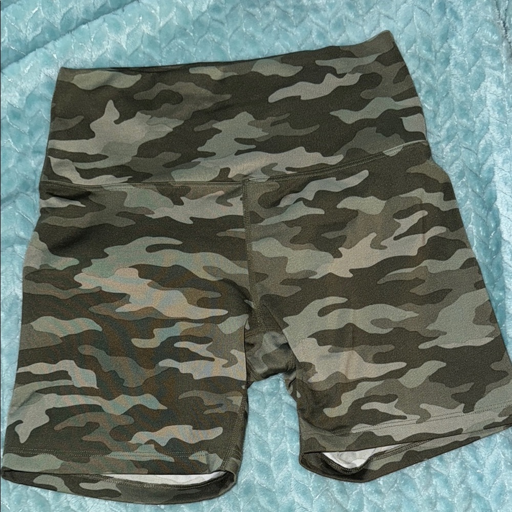 Victoria's Secret (Pink) Green Bike Shorts Camouflage (IN PERFECT CONDITION)